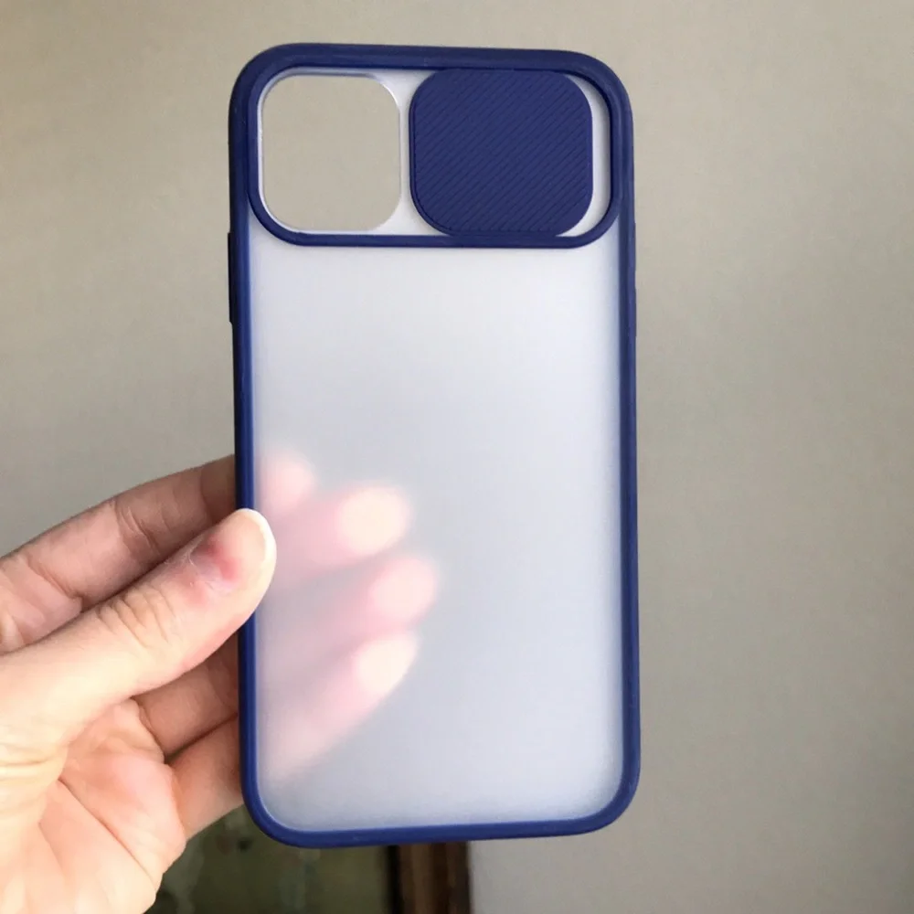 For iPhone 11 phone case with camera slider saver
